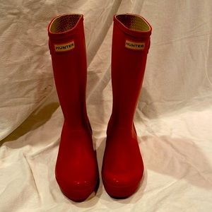 Red Hunter Rain Boots